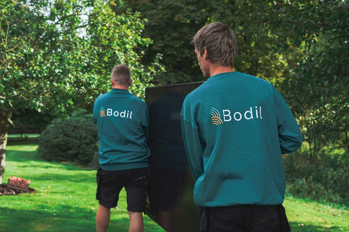 Bodil installatører i arbejde